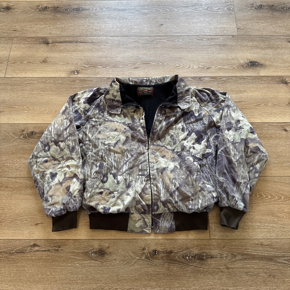 Mossy Oak Jacket Womens XL Insulated Hunting‎ Micro Fleece Vintage Camo